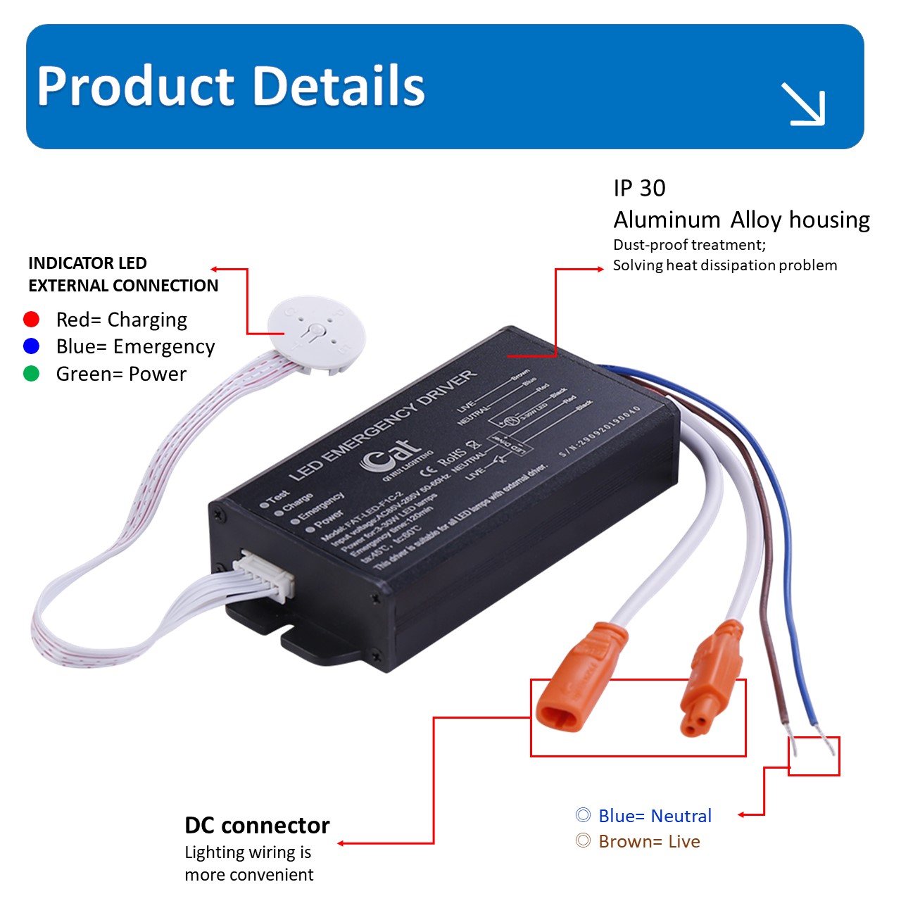 led emergency lamp battery