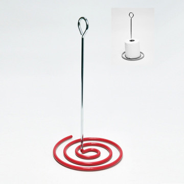 2 Tone Chrome And Red Unique Napkin Tissue Paper Towel Holder