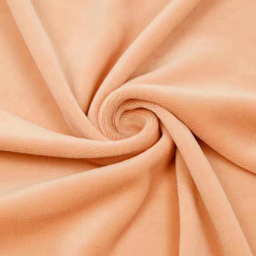Zachte handgevoelige fluweel gesponnen gouden fleece stof