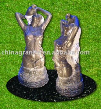 marble stone water fountain