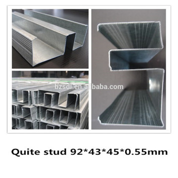 92*0.55bmt Quiet Stud&Australia system gypsum drywall metal stud