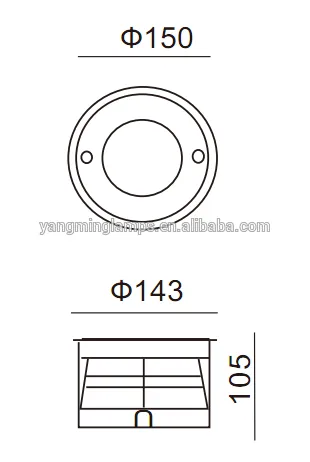 high quality high power underground led light in China