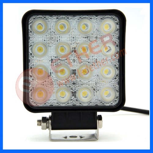 48W square LED work lamp for Agriculture Construction Material Mining off-road truck