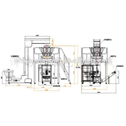 Dry fruits nuts automatic packaging machine equipment