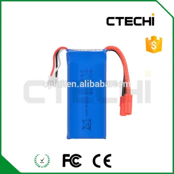 25C lipo battery 7.4V 2000mah battery pack for RC Drone quadcopter