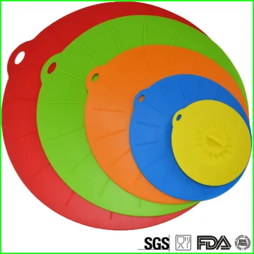 5pcs Eco Silicone Suction Lids Set Food Cover