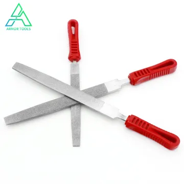 10'' 250mm Diamond-Coated Flat File - 120 Grit, 5mm Thick Hand Tool Filing Stone