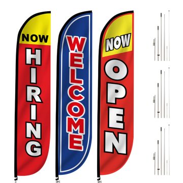 Sunshine Customized 3x5 ft Hot Sale Outdoor Beach Flag Kit