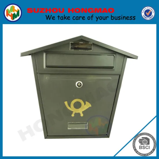 Galvanized steel postbox in many colors