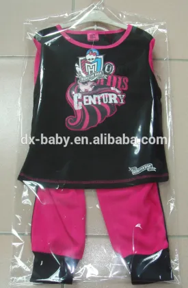 2016 Barbie Children sleepwear/pajamas baby clothing