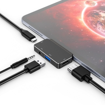 Mini 4-in-1 USB-C-Hub mit HDMI 4K-Adapter für iPad