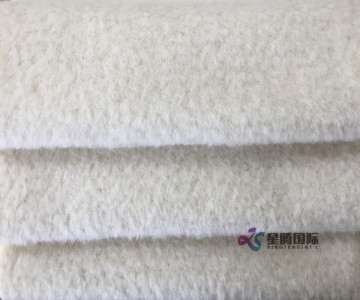 Super Soft White Alpaca Fabric For Garment