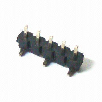 Pin Header in 2.54mm Pitch, with Insulator Material of Black Polyester UL94V-0