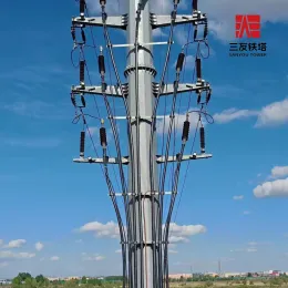 Reinforced Steel Pipe Pole for Industrial Environments