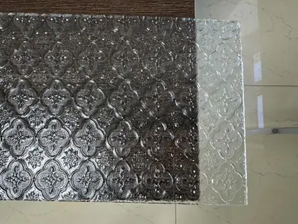 Begonia print window decorative glass