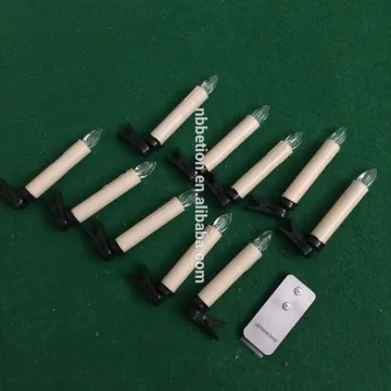Christmas led candles with clips led taper candles with clips 10pcs led tapered candles with 10pcs clips led candle