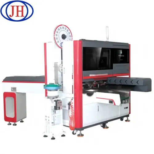 آلة تجعيد وإدخال الأسلاك الإلكترونية ذات طرف واحد - ذيل ذو طول حر، تعليب، فحص CCD