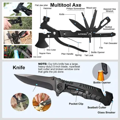 Professional Survival Gear: Outdoor Accessories Emergency Camping Kit