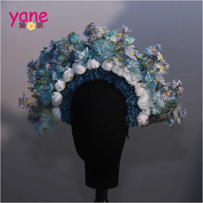 Bridal Blue Classic Bionic Flower Headband