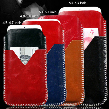 Slim durable high quality PU leather universal pouch case for Samsung galaxy i2