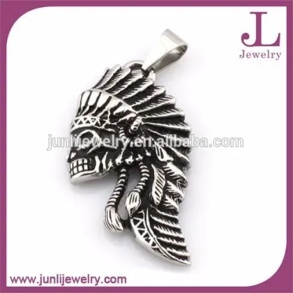 Stainless Steel Skull King Crown Pendant