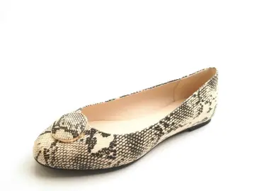 Ladies Round Toe Fashion Buckle Flat Shoes
