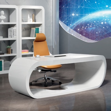Futuristic Curved Office Desk