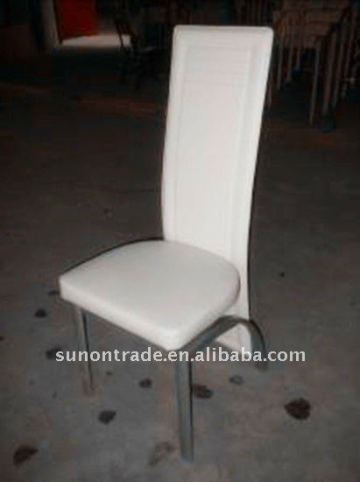 wholesale french white leather dining chairs