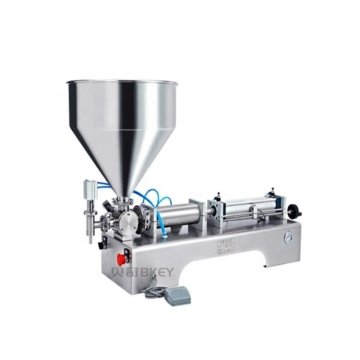 Single Nozzle Pneumatic Semi-Automatic Filling Machine with Hopper