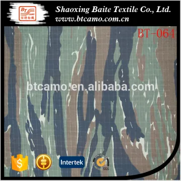 100% cotton pigment printed ripstop military camouflage fabric
