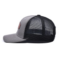 Oem aangepaste lederen patch trucker hoed