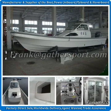 Gather 9.6m high quality cabin model panga boat,work boat,work panga boat