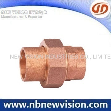União de bronze para o encanamento