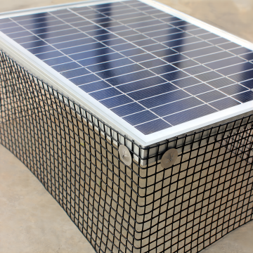 Black Solar Panel Bird Guard Wire Mesh Clips - PVC Coated Solar Bird Proofing Mesh