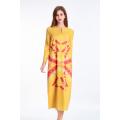 Digital Printed Long Sleeved Dress