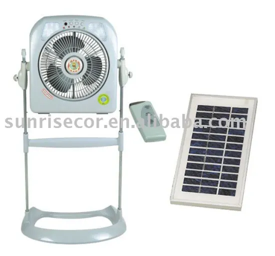 stand solar fan with remote control