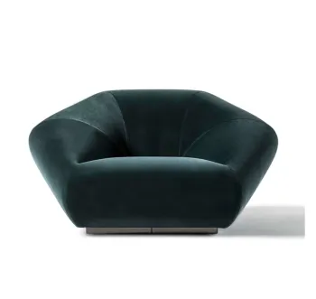 Velvet Arm Sofa Chair for Living Room