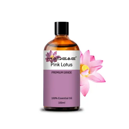 Natural  Pink Lotus Oil Therapeutic Grade Pink Lotus Flower Essential Oil