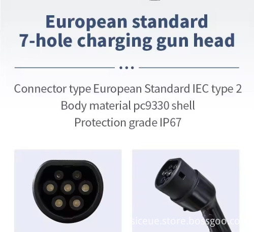 22KW Vehicle Charger for VW ID4 ID5 ID6 EV - Type 2 GBT J1772 7KW 11KW