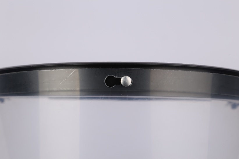 Protective face shield with aluminum frame