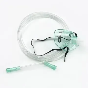 High Quality Disposable Medical PVC Venturi Face Mask with 2m Tube