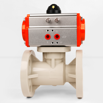 Pneumatic PPH FLange ball valve