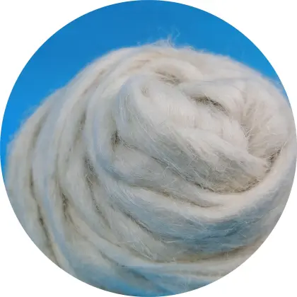 Bleached Natural Hemp Fiber Top for Spinning