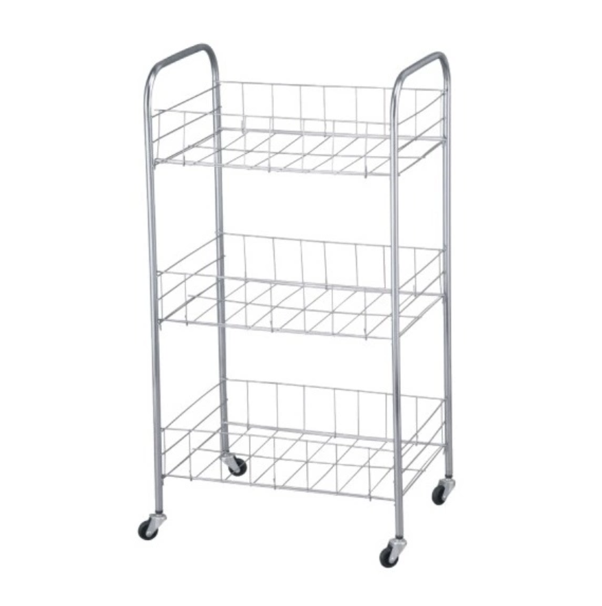 Mobile storage cart na may lock