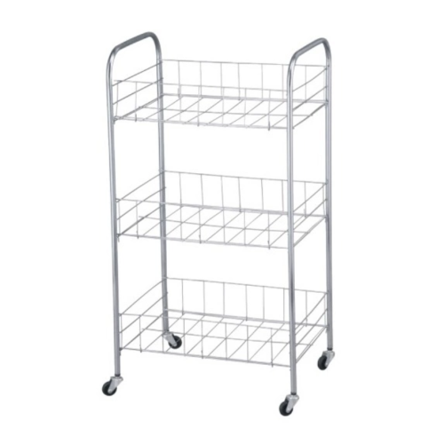 Mobile storage cart na may lock