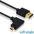 90 -Grad -Winkel Micro HDMI Männlicher Kabel