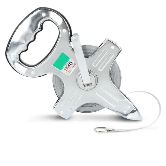 Stainless Steel Open Reel Tape Measure, Non-Geared Measuring Tape