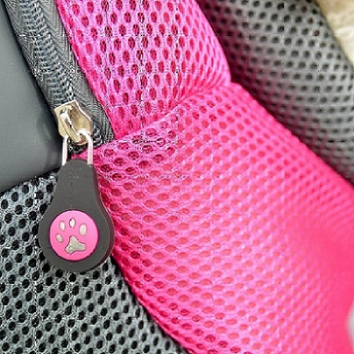 Pink Small PVC and Mesh Pet Backpack