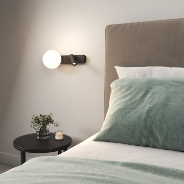 Nordic Modern Minimalist Round LED Spotlight for Bedroom and Hotel Rooms
