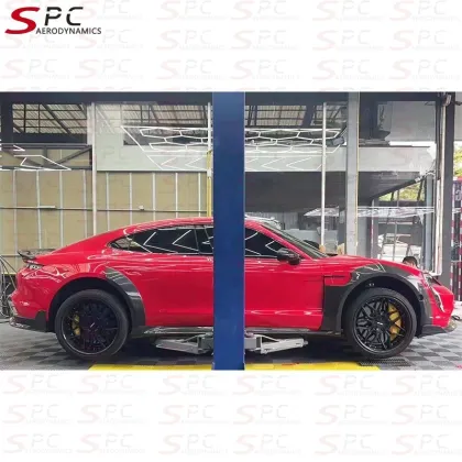 SPC Carbon Fiber Front Bumper Kit for Porsche Taycan 4S Aerokit